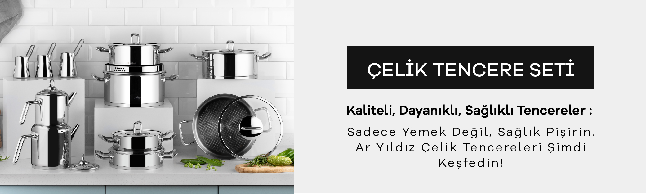 çelik tencere seti